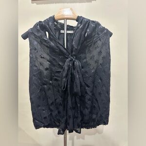 Alice + Olivia Black Star Print Top